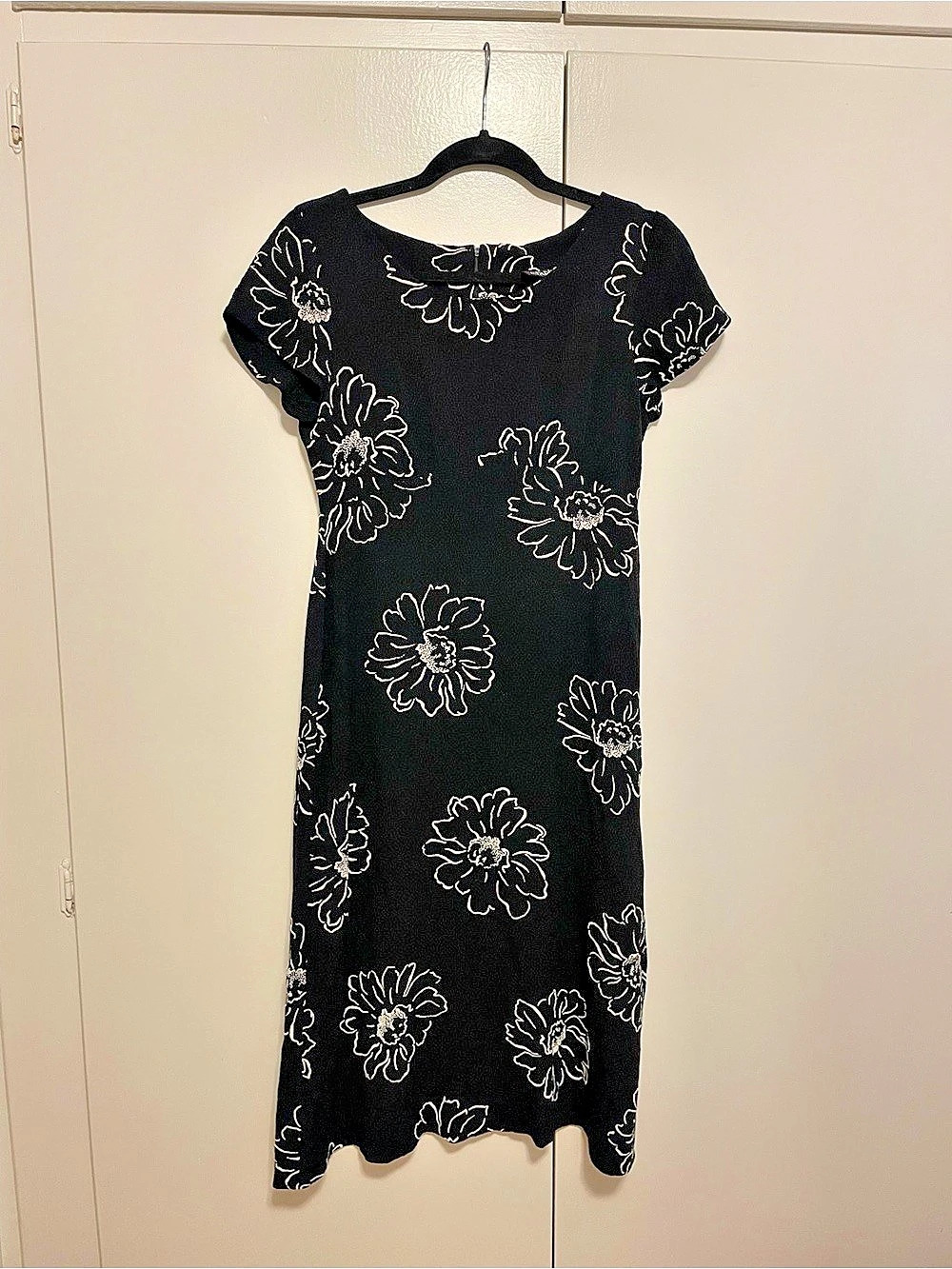 Vintage 90s Helene Blake Floral Midi Dress